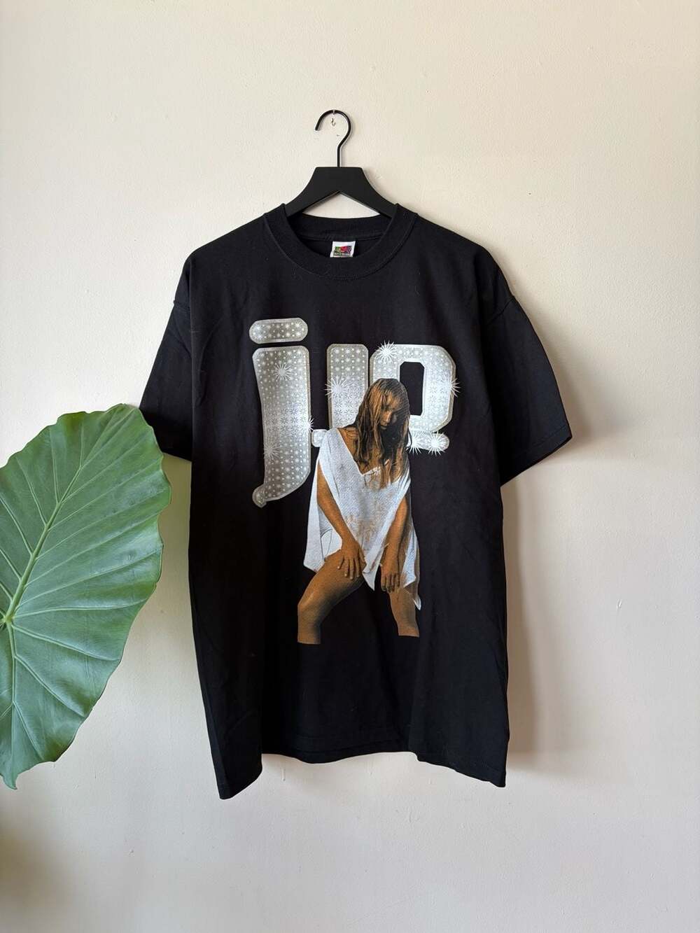 Vintage Jennifer Lopez JLO Graphic T-Shirt Size XL Black nwot